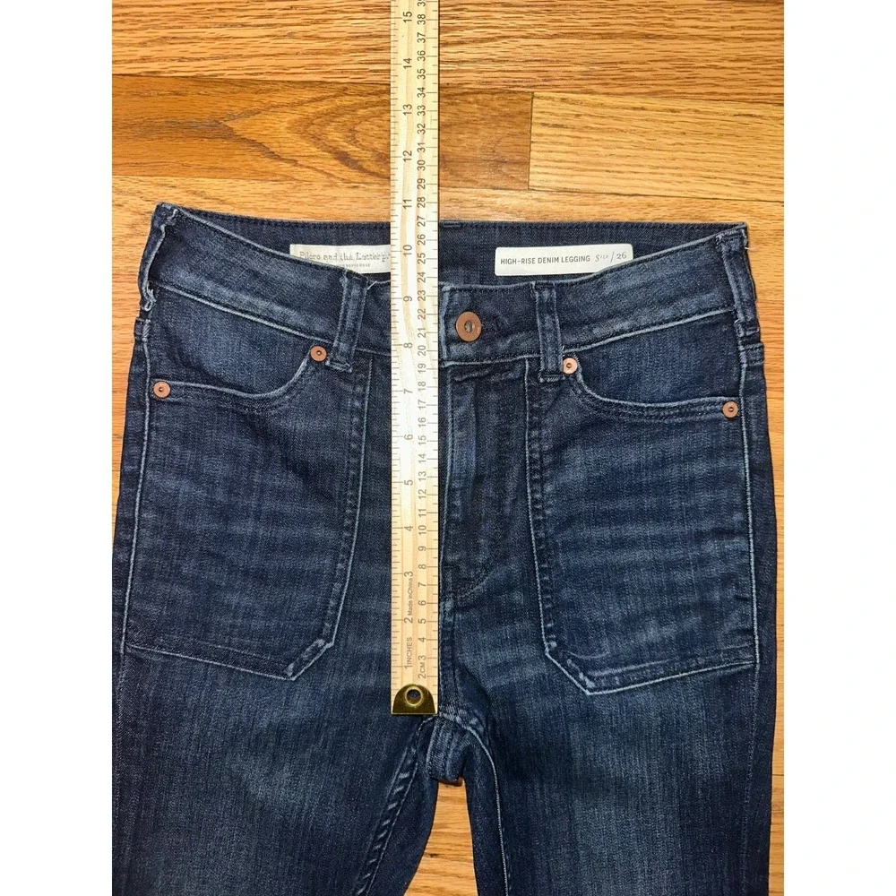 Anthropologie Pilcro letterpress Jeans Womens size 26 ladies denim legging pants